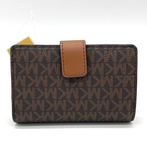 Michael Kors Medium Zip Corner Wallet Brown - Picture 4 of 7